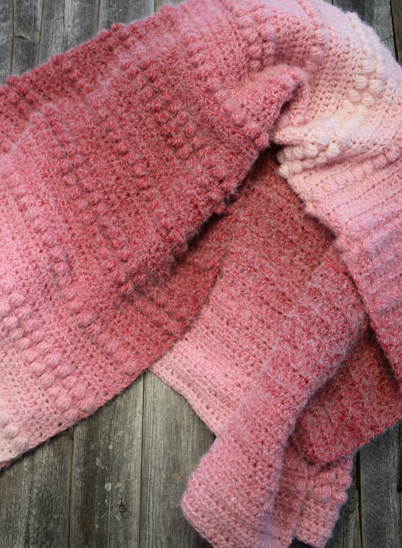 Rose baby blanket online crochet pattern