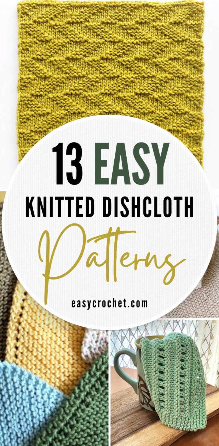 13 Free Knitted Dishcloth Patterns