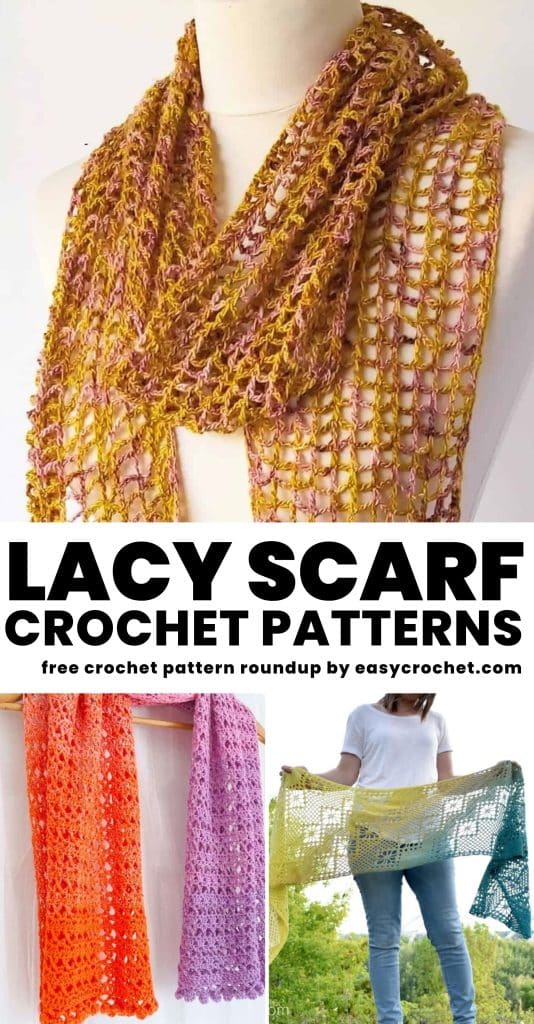 13 Lacy Crochet Scarf Patterns - Easy Crochet Patterns