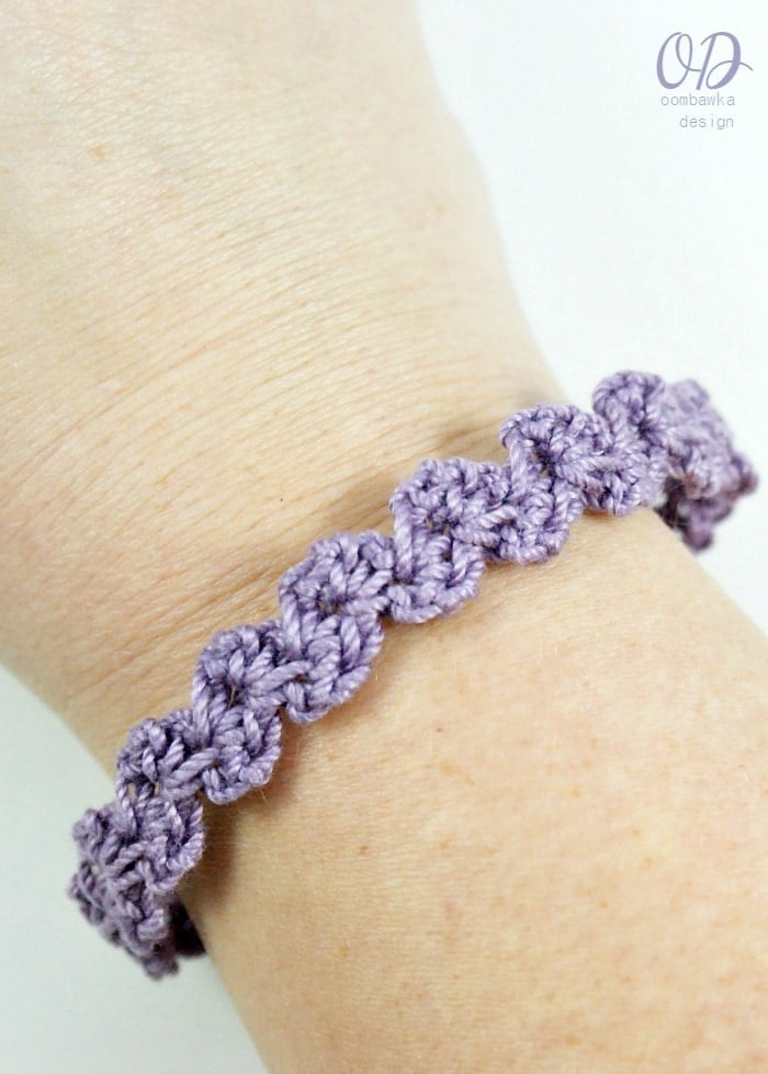 Crochet Striped Bracelet - Easy • Raam Crochet