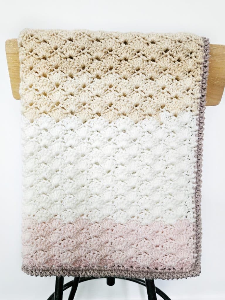 Easy Crochet Shell Stitch Pattern for Any Size Blanket