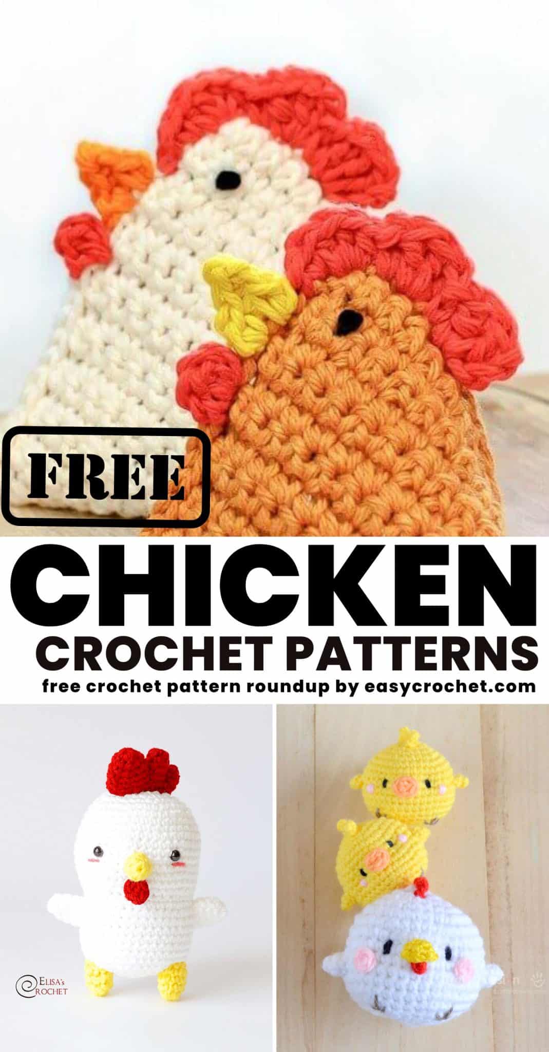 Free Crochet Chicken Pattern - mycrochetchums