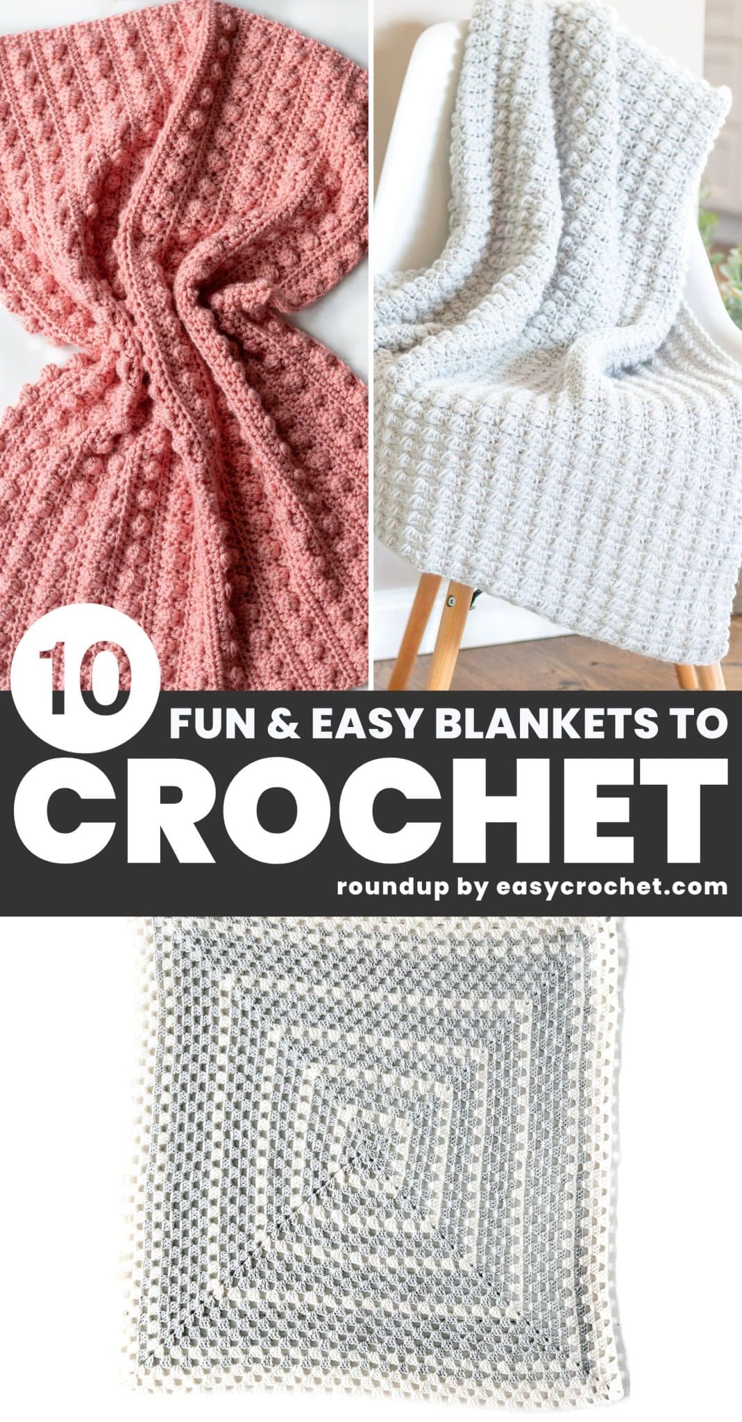 Mix and Match Modern Crochet Blankets