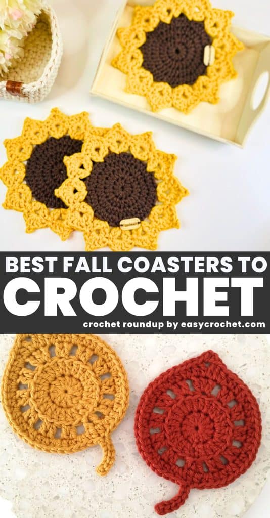 Top 5 Crochet Fall Coaster Patterns - Easy Crochet Patterns