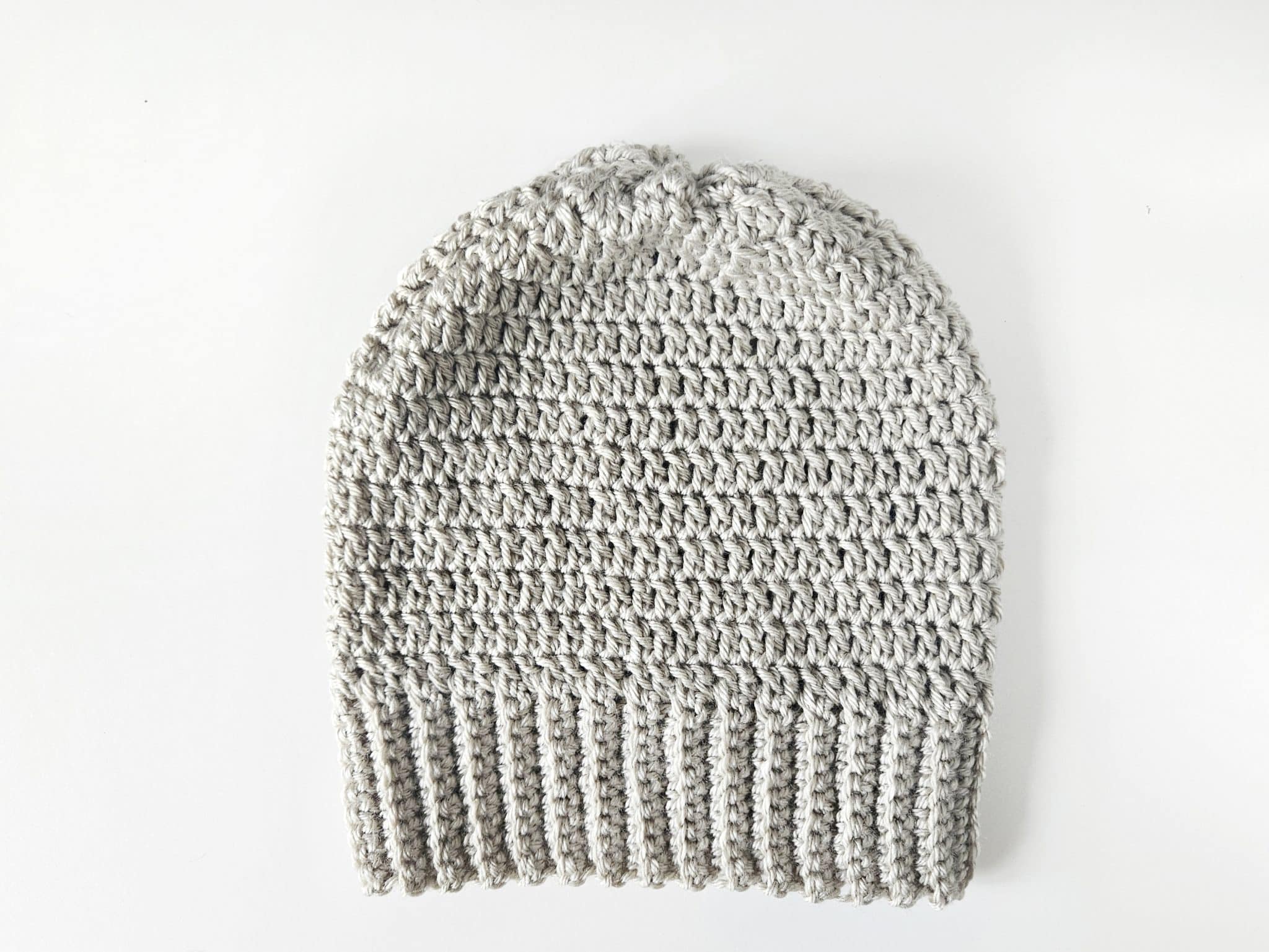 Beginner Ribbed Crochet Hat Pattern (Easy and Fast!)