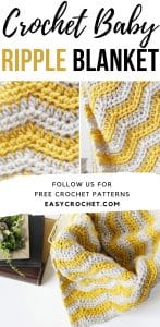 Crochet Ripple Baby Blanket - Easy Crochet