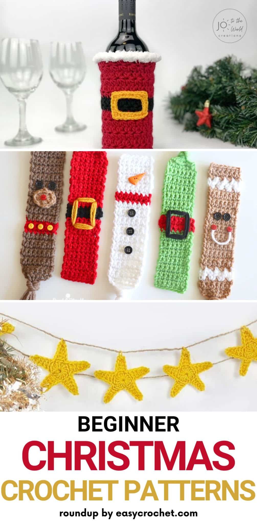 A collection of crochet Christmas patterns for beginners