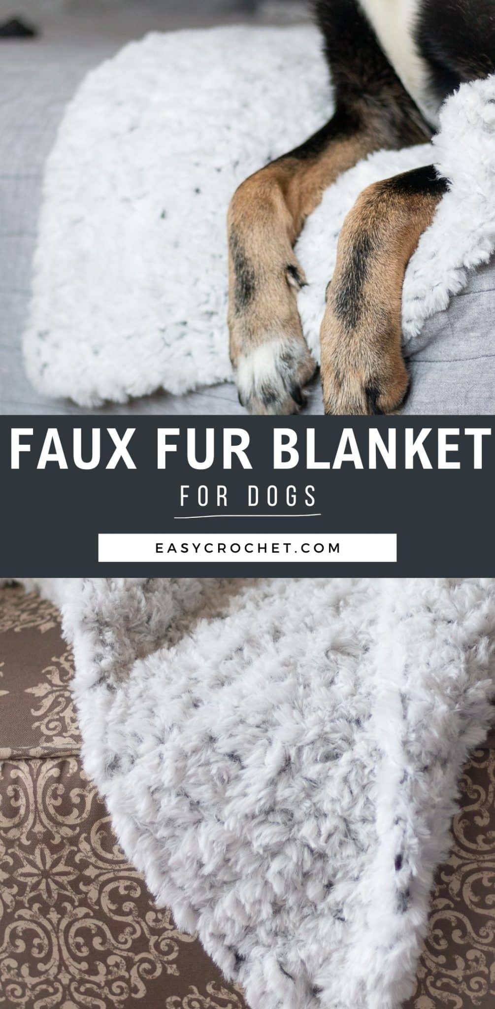 faux fur Blanket for dogs crochet pattern