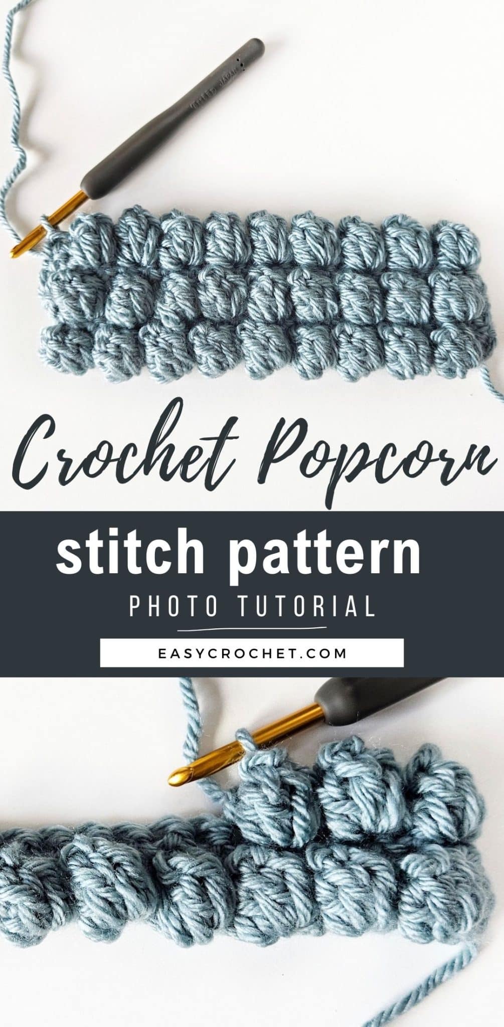 Popcorn stitch crochet discount blanket