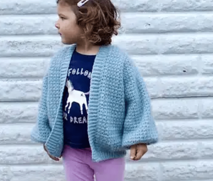 Frances Crochet Cardigan For Kids