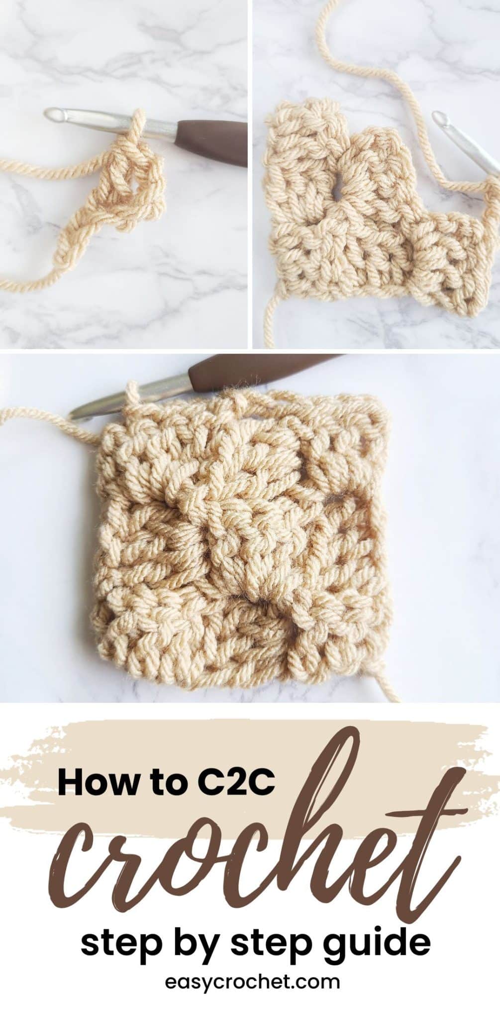 how to c2c crochet