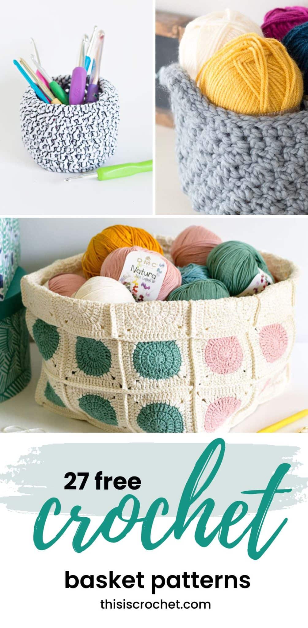 free crochet basket patterns 