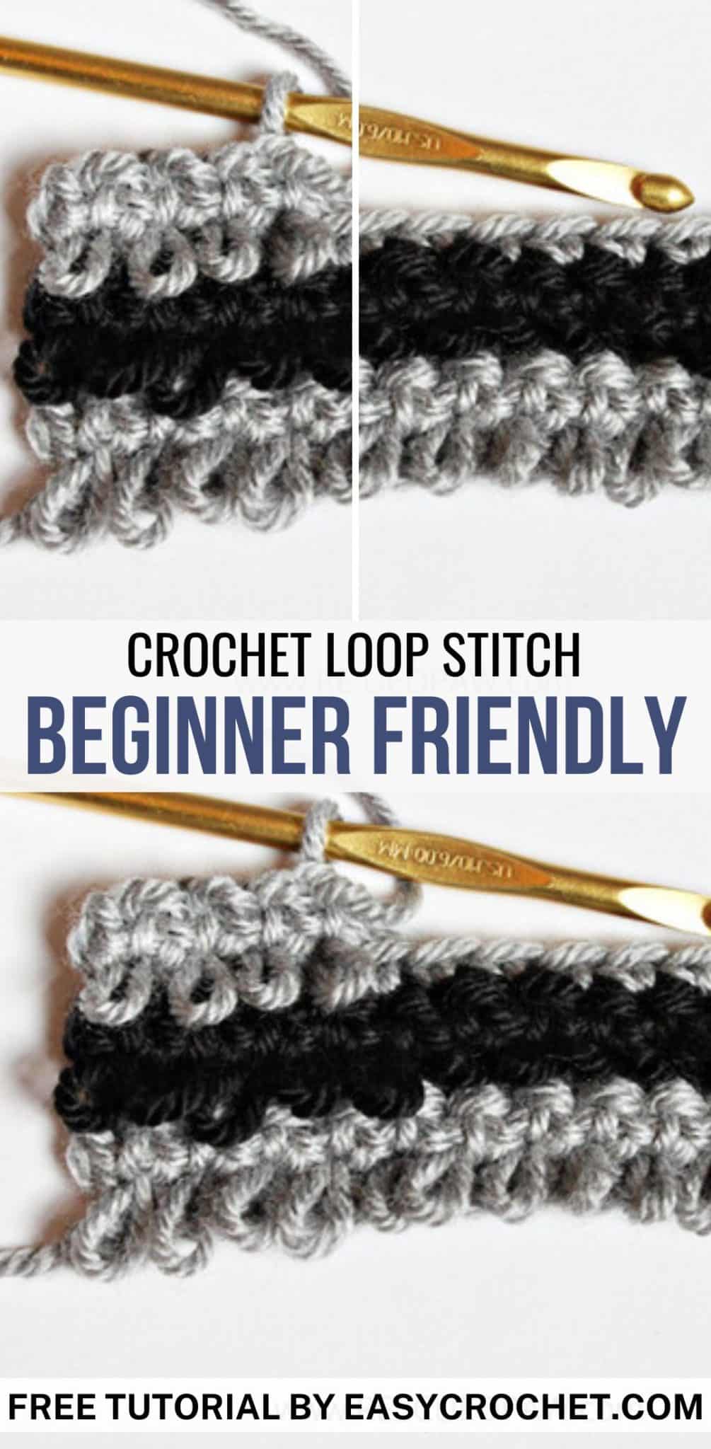 loop stitch crochet tutorial