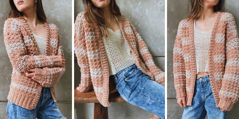 Victoria Easy Chunky Crochet Cardigan Pattern - Easy Crochet Patterns