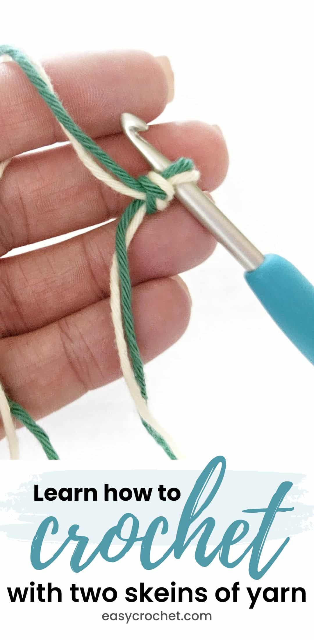 How to Hold Yarn Double Using Two Strands from One Skein