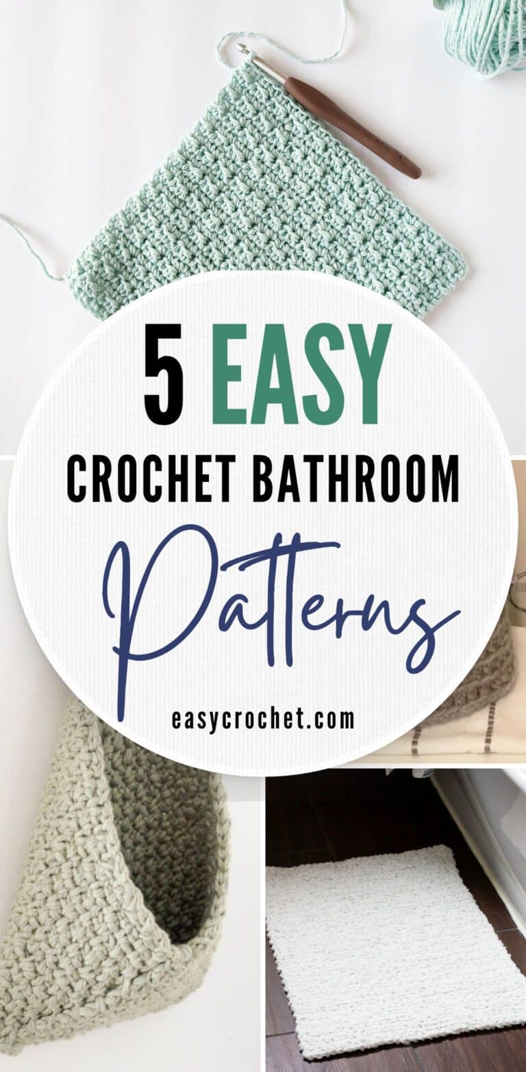 5 Easy and Free Bathroom Crochet Patterns to Make this Spring