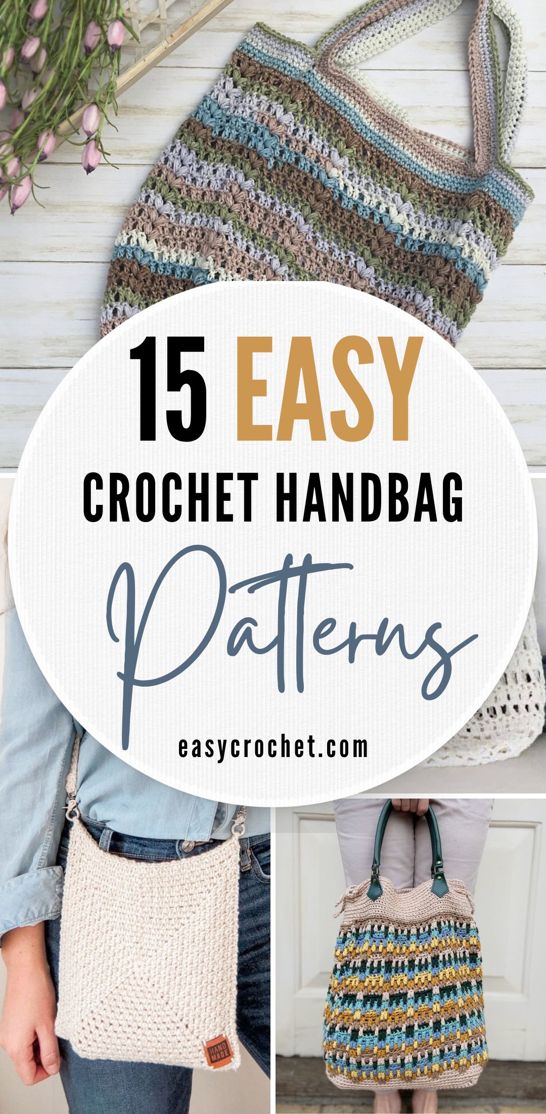 An easy crochet round bag: The Pink Hexy Bag pattern post - Mirrymas Crafts