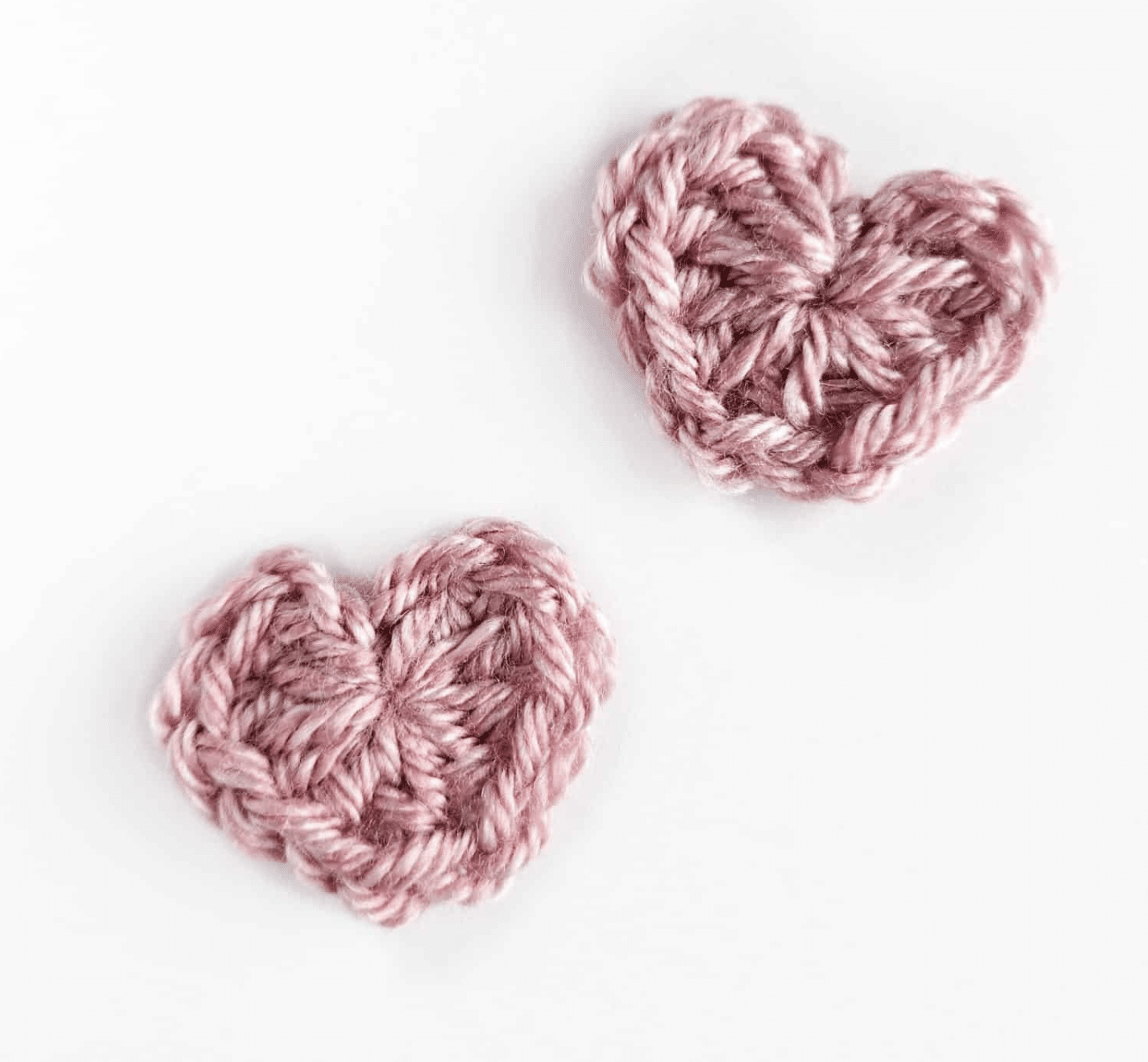 crochet heart pattern mini