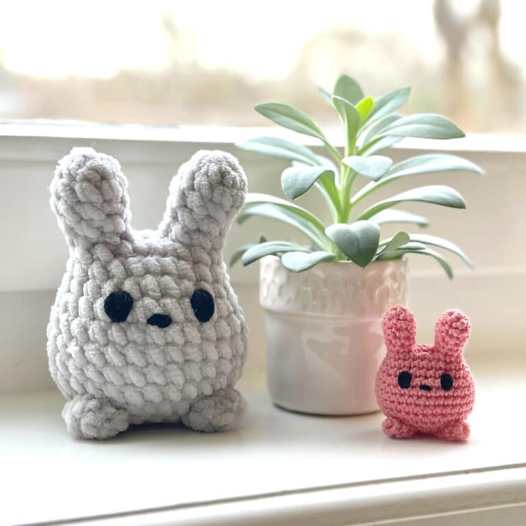 Free Crochet Bunny Amigurumi Keychain