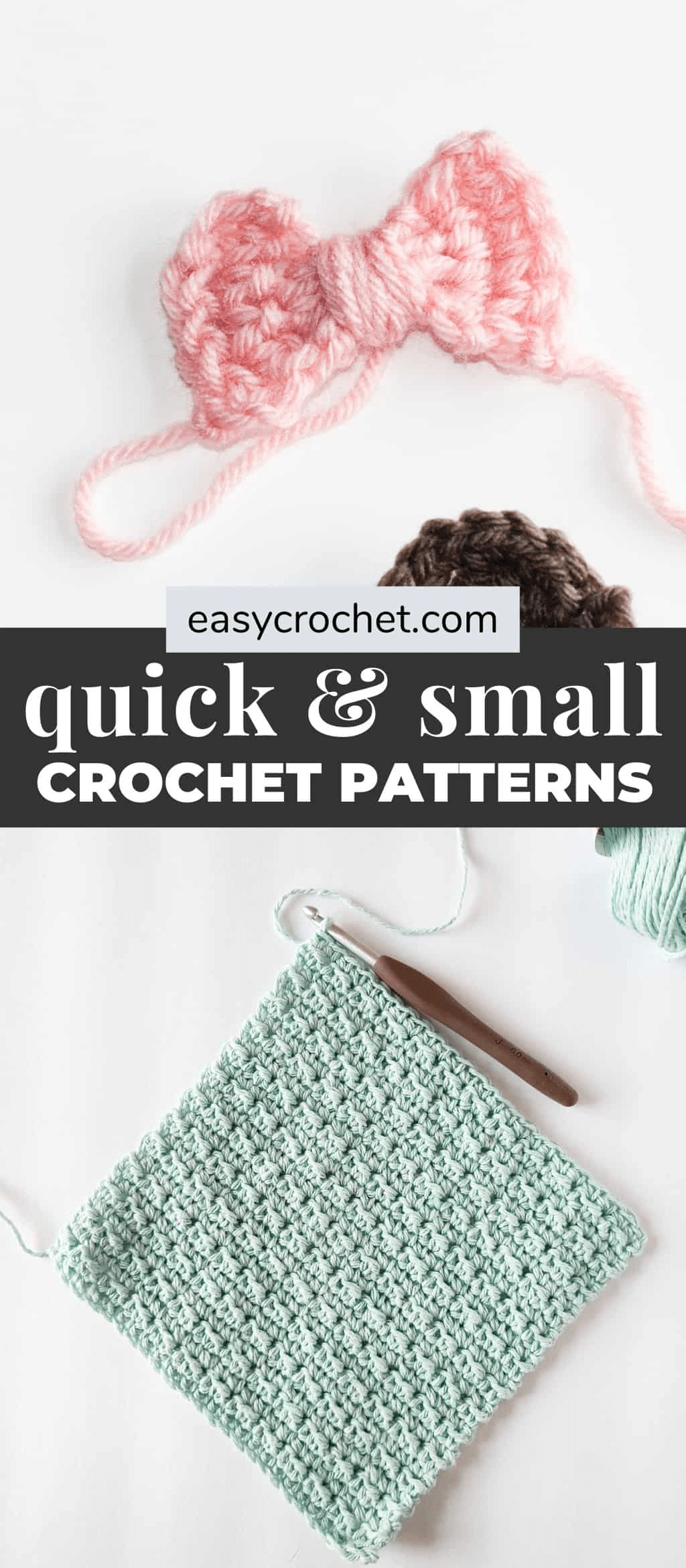 A collection of Free Small Crochet Projects You Can Make in an Hour or less.