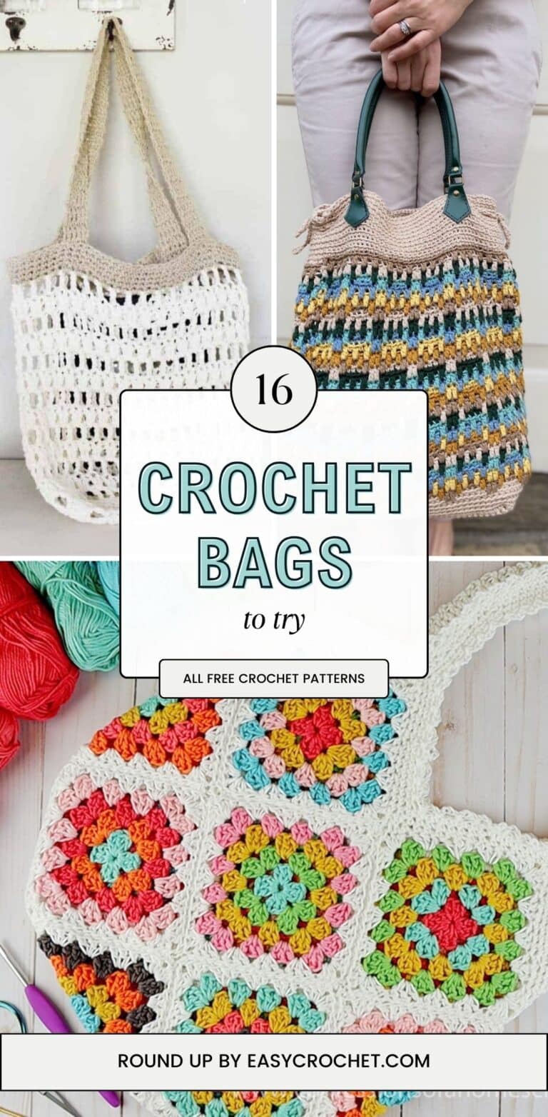 16 Free and Easy Modern Crochet Bag Patterns