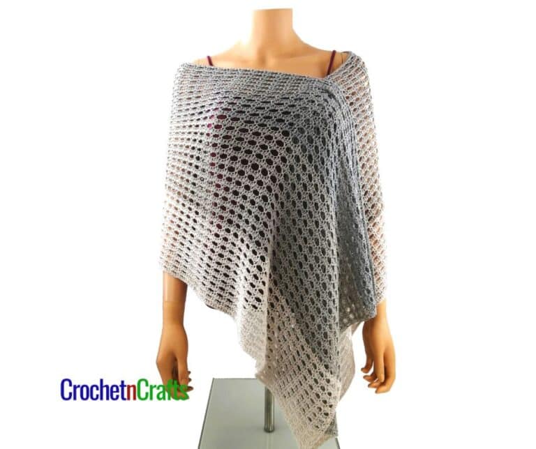 Half Double and V-Stitch Super Fine Crochet Wrap