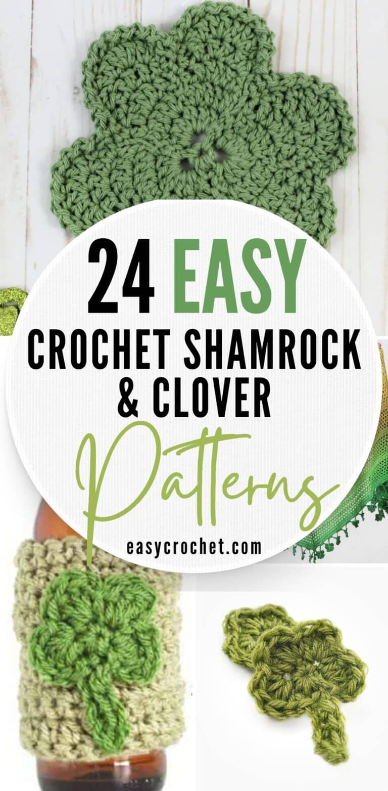 24 Free Shamrock and Clover Crochet Patterns