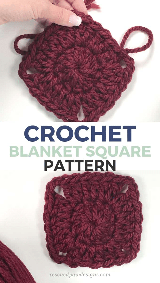 crochet blanket square pattern