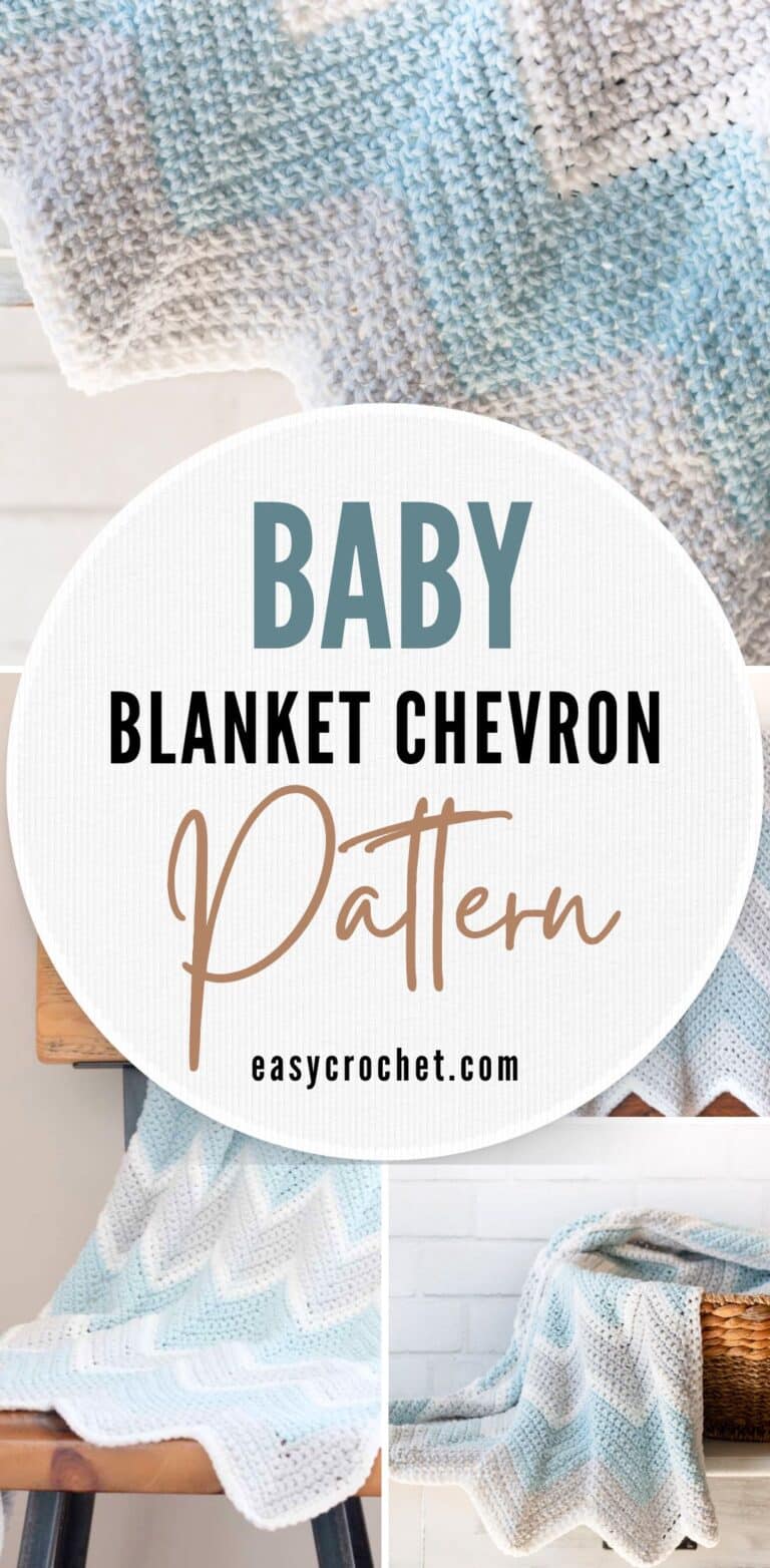 Chevron Crochet Baby Blanket Pattern - Easy Crochet Patterns