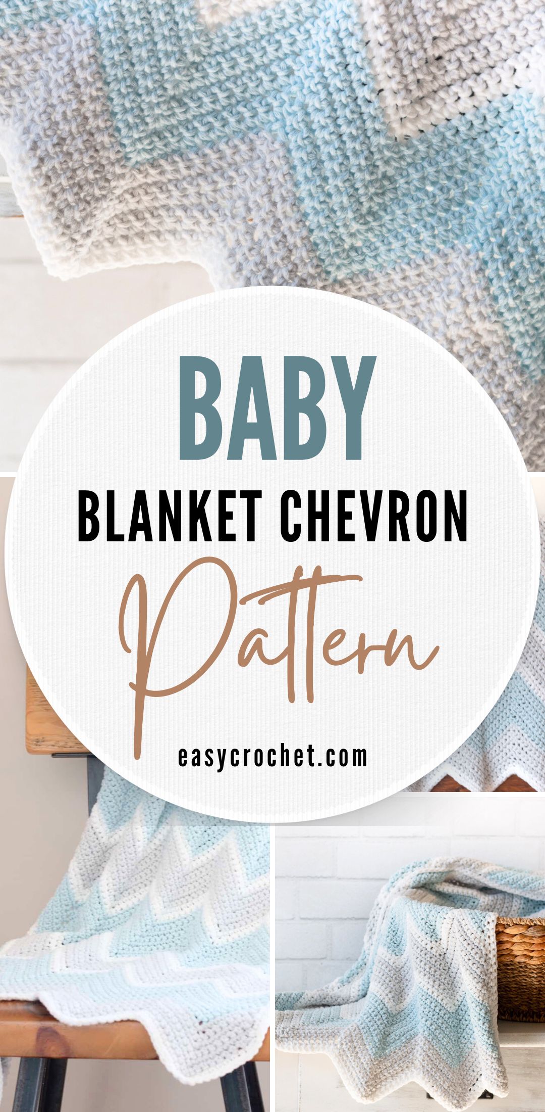 chevron crochet baby blanket