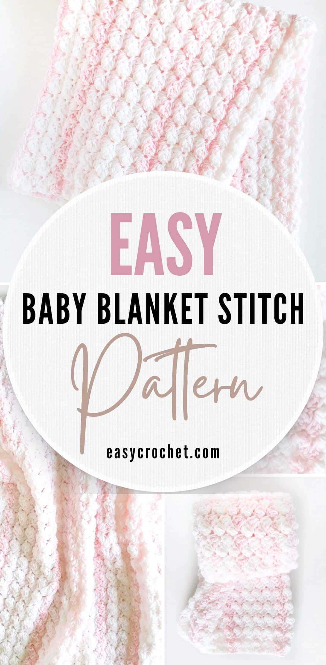 blanket stitch baby blanket pattern