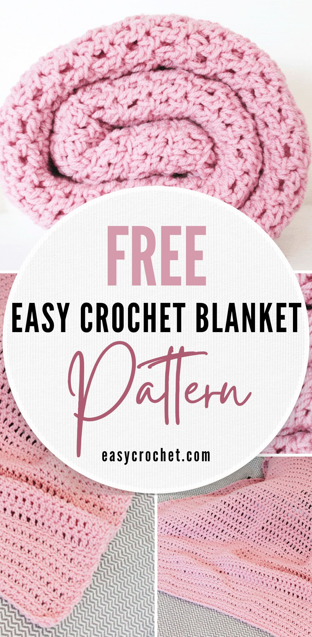 pink crochet blanket pattern