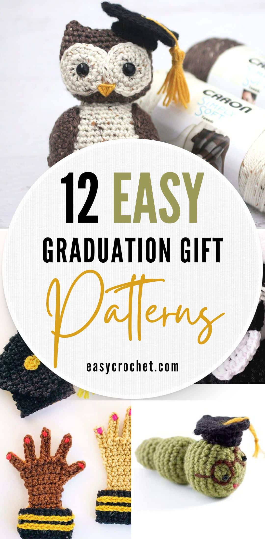 a list of 12 crochet graduation gift ideas 