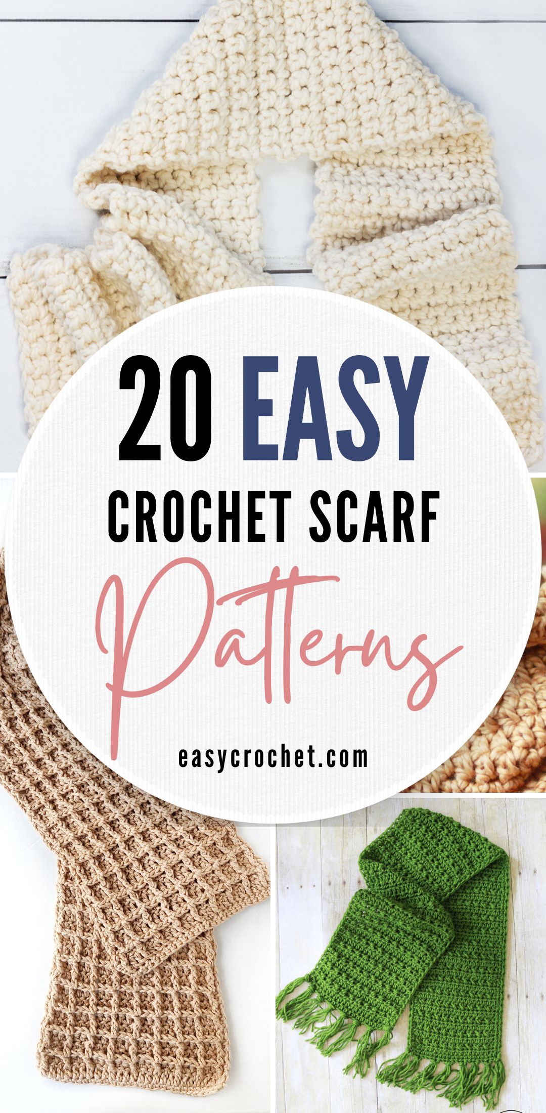 Easy Crochet Scarf Patterns for Beginners to Make! 