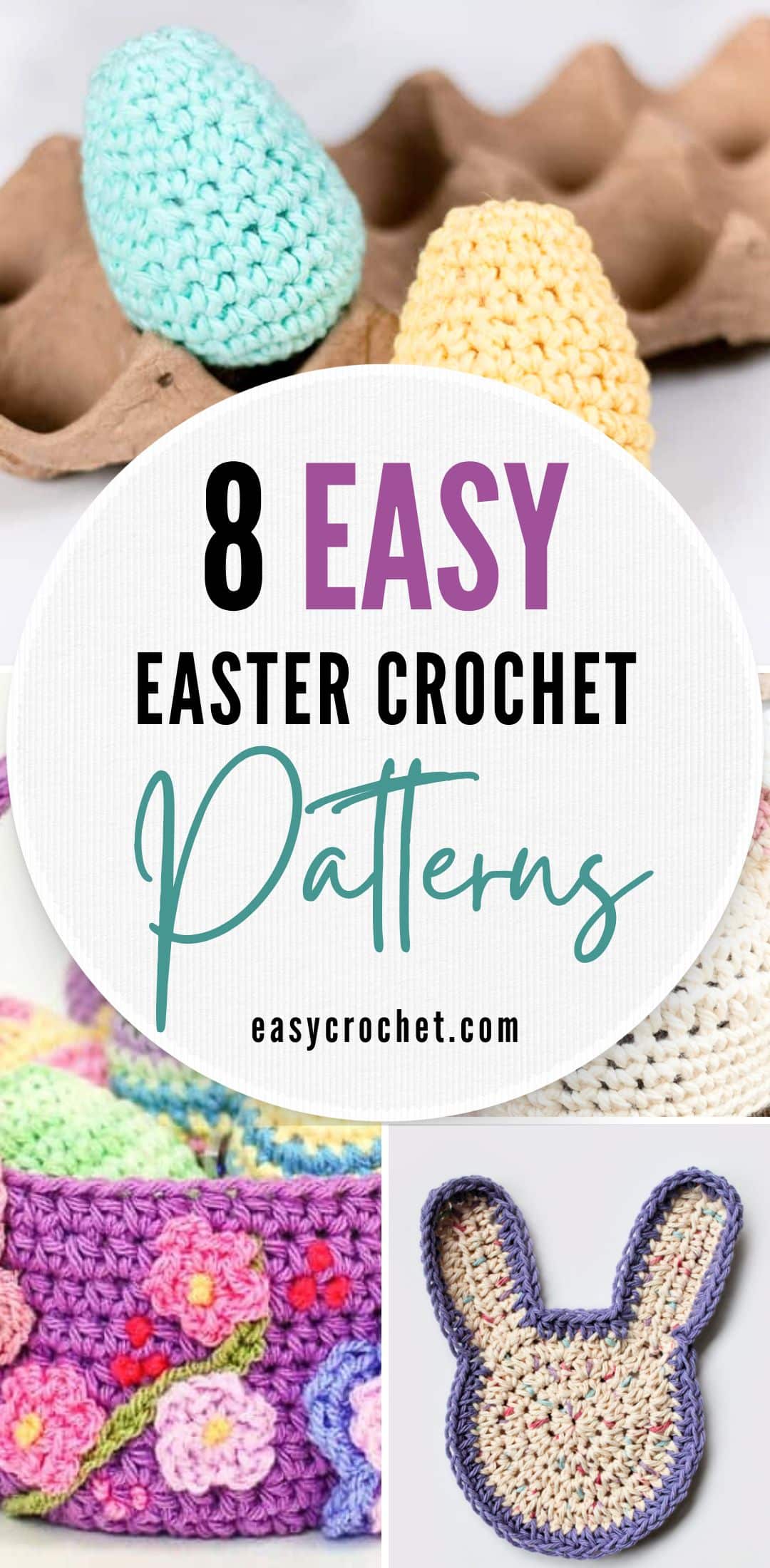 Collection of easy and free easter crochet patterns