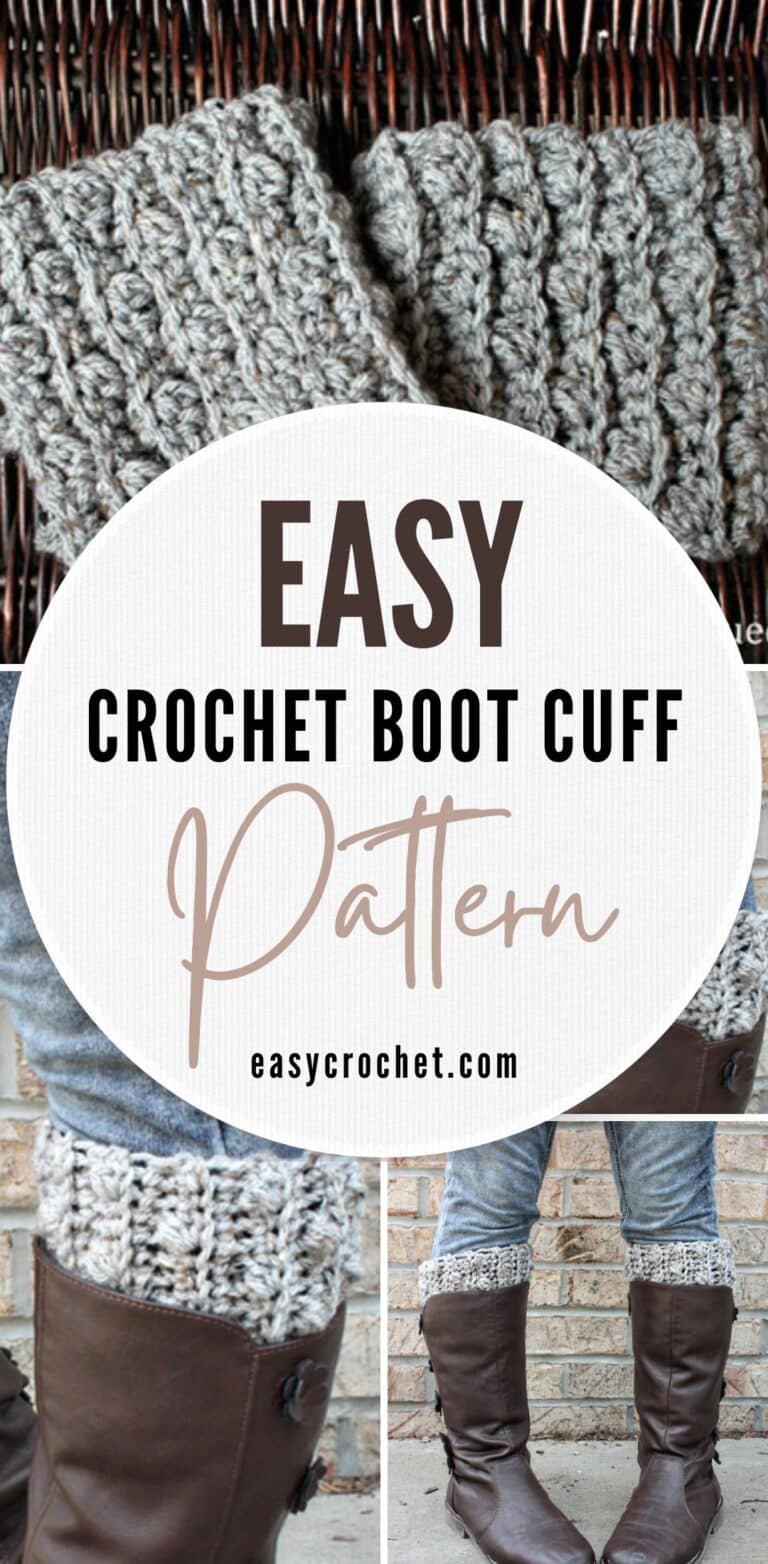 Free Crochet Boot Cuff Pattern - How to Crochet Boot Cuffs