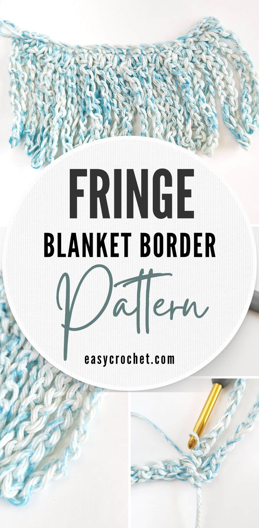 crochet fringe border for blankets & scarves