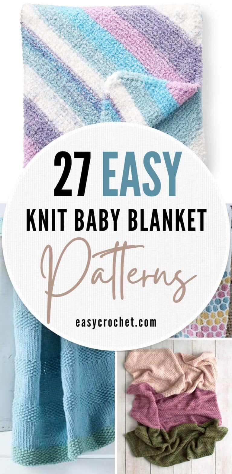 27 Easy Knit Baby Blanket Patterns You’ll Love