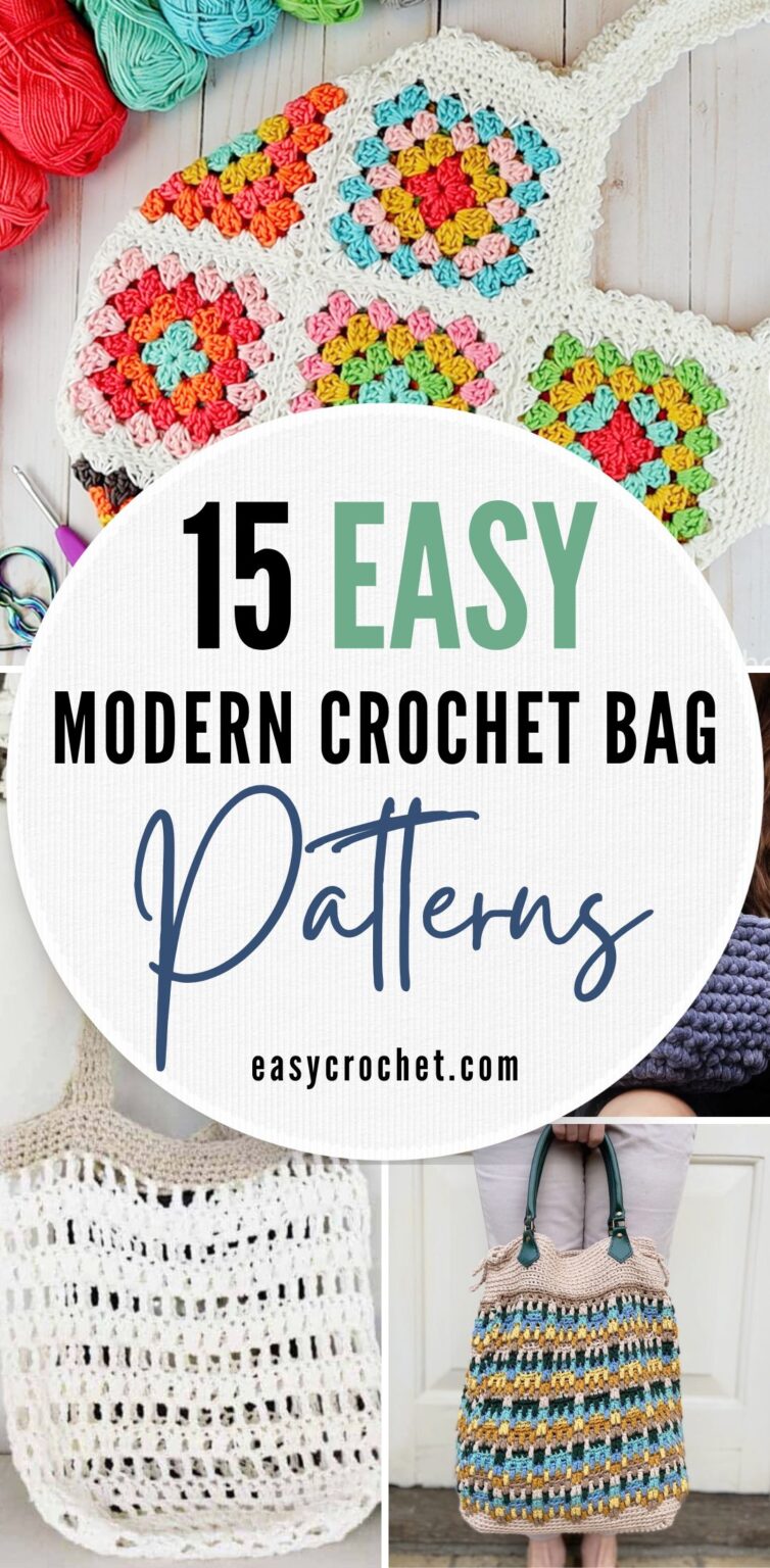 16 Free and Easy Modern Crochet Bag Patterns - Easy Crochet Patterns