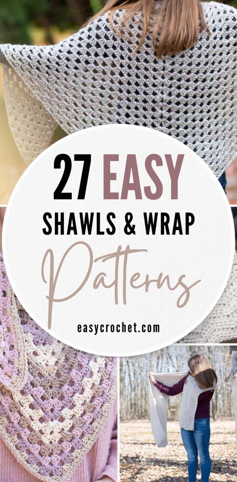 27 Free and Easy Crochet Shawl Patterns
