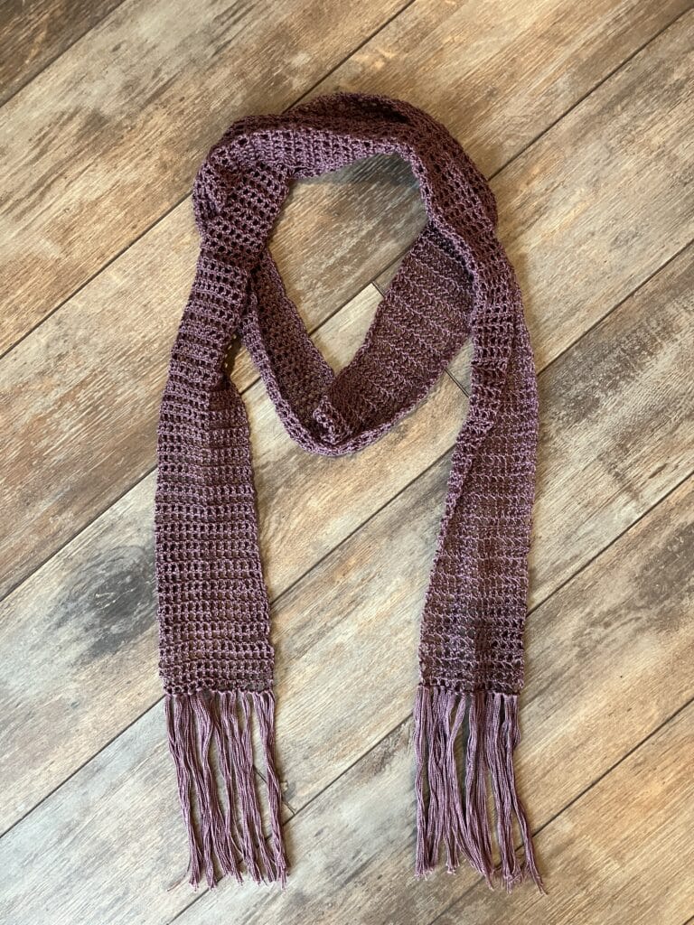 Crochet Skinny Scarf