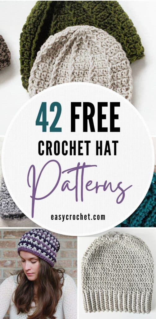 42 Free Patterns for Crochet Hats and Beanies - Easy Crochet Patterns