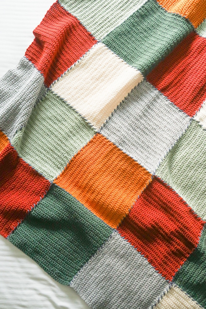 Block Blanket Crochet