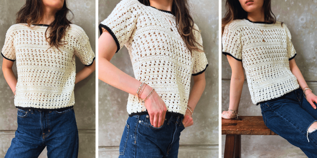 Astoria Simple Lace Crochet Top Pattern - Easy Crochet Patterns