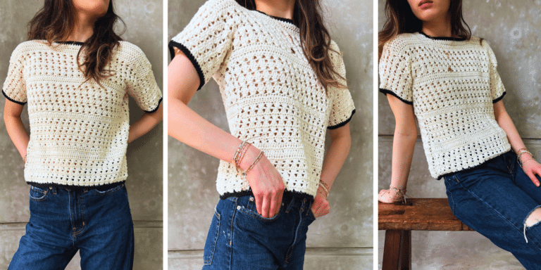 Astoria Simple Lace Crochet Top