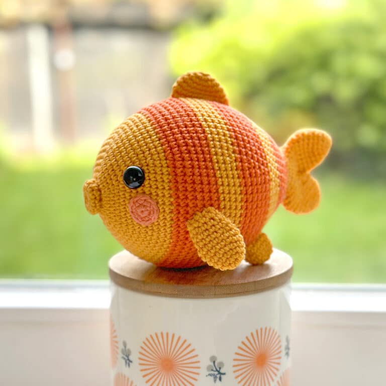 Tanja the Crochet Goldfish