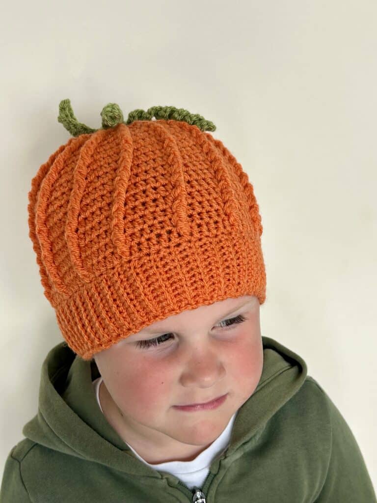 Cole’s Pumpkin Crochet Beanie