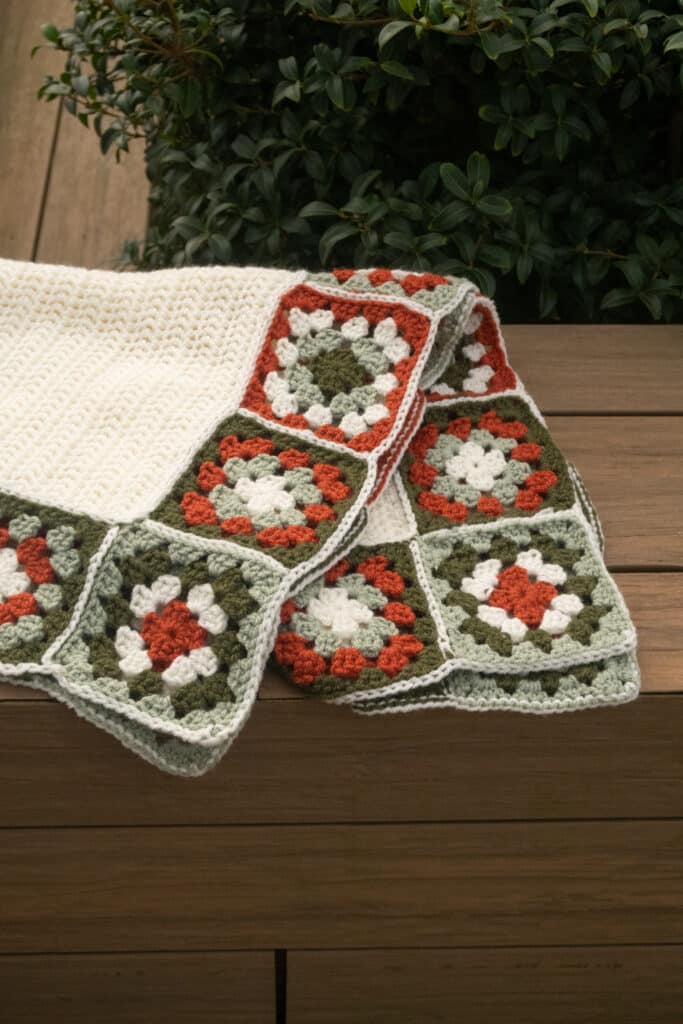 Granny Square Border Blanket Pattern Easy Crochet Patterns