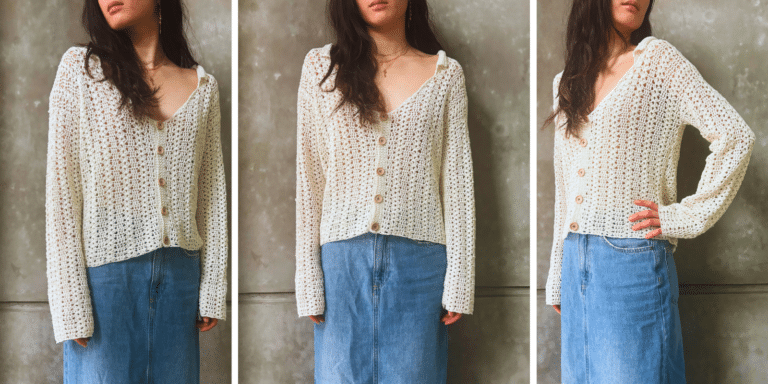 Classic Vintage Crochet Shirt