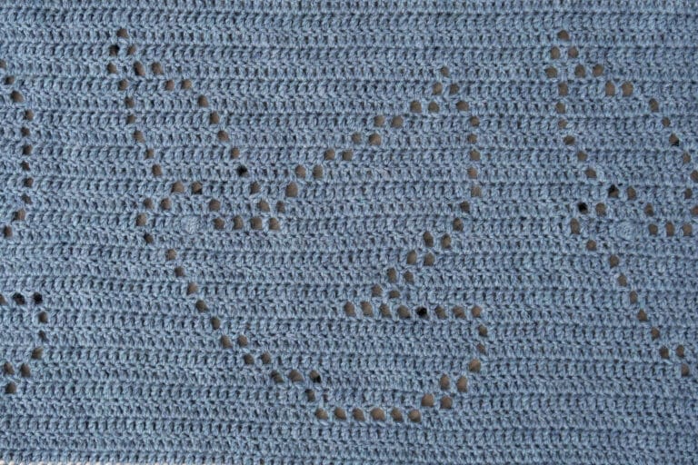 Eagle Flight Filet Crochet Blanket Stripe Pattern